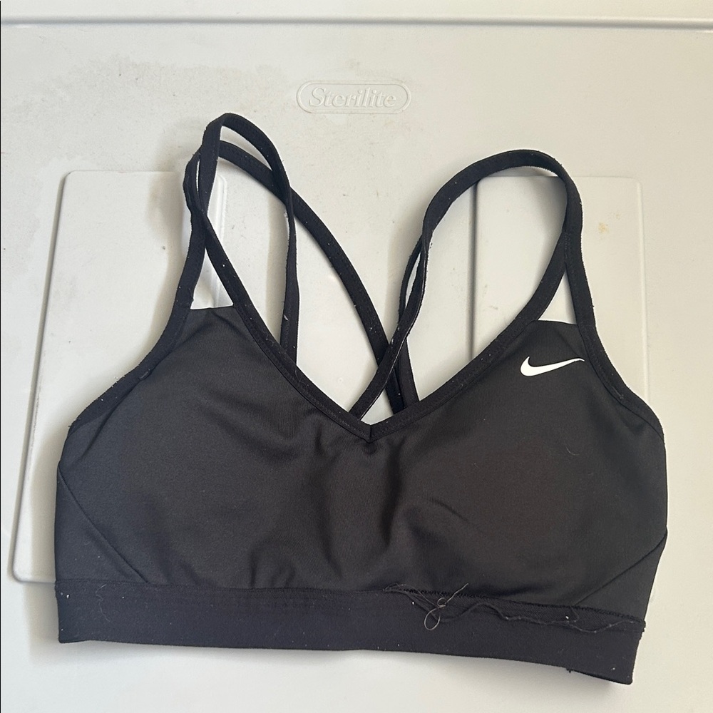Nike Women's Black Strappy Sports Bra